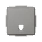 SIMON - Tapa SIMON 27 SCUDO para toma teléfono gris esmerilado
