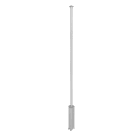 LEGRAND - Columna clip dir-4 compartimentos-H 3,35 m-cuerpo y tapas PVC- Aluminio