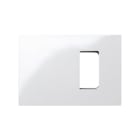 SIMON - Placa americana SIMON 27 PLAY con 1 módulo estrecho caja universal blanco