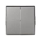 SIMON - Tecla SIMON 27 SCUDO doble gris esmerilado