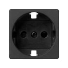 SIMON - Tapa base SIMON 27 PLAY 2P TT schuko+seguridad grafito