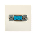 SIMON - Conector SIMON 27 PLAY con tapa vídeo VGA marfil