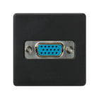 SIMON - Conector SIMON 27 PLAY con tapa vídeo VGA grafito