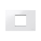 SIMON - Placa americana SIMON 27 PLAY con 2 módulos estrechos y 1 módulo ancho blanco