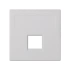 SIMON - Placa plana SG SIMON 500 CIMA con 3 módulos y 1 conector blanco