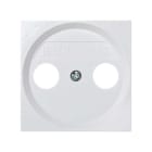 SIMON - Tapa SIMON 28 toma R-TV blanco nieve