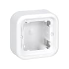 SIMON - Caja superficie SIMON 31 con 1 elemento altura 36,5mm blanco nieve