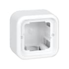 SIMON - Caja superficie SIMON 31 con 1 elemento altura 46,5mm blanco nieve