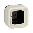 SIMON - Caja superficie SIMON 31 con 1 elemento altura 46,5mm marfil