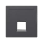 SIMON - Placa V&D plana SG SIMON 500 CIMA con 1 conector R&M grafito