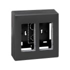 SIMON - Caja superficie SIMON 500 CIMA con 2 módulos grafito