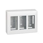 SIMON - Caja superficie SIMON 500 CIMA con 3 módulos blanco