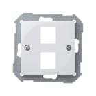 SIMON - Adaptador SIMON 28 para 2 RJ45 categoría 5 blanco nieve