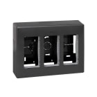 SIMON - Caja superficie SIMON 500 CIMA con 3 módulos grafito