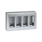 SIMON - Caja superficie SIMON 500 CIMA con 4 módulos aluminio