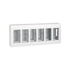 SIMON - Caja superficie SIMON 500 CIMA con 6 módulos blanco