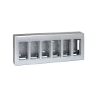 SIMON - Caja superficie SIMON 500 CIMA con 6 módulos aluminio