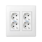 SIMON - Kit eléctrico SIMON 500 CIMA con 2 módulos blanco