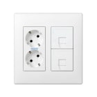 SIMON - Kit retail SIMON 500 CIMA con 2 módulos blanco