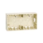 SIMON - Caja superficie SIMON 27 para placa con 2 elementos 85x156 marfil