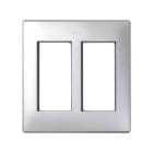 SIMON - Marco empotrar SIMON 500 CIMA con 2 módulos aluminio