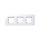 SIMON - Placa SIMON 27 NEOS con 3 módulos anchos o 6 estrechos blanco