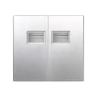SIMON - Tecla doble SIMON AQUA aluminio