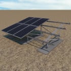 SUNFER - 31V12-30-C Soporte inclinado para terreno, 2 filas de módulos en vertical