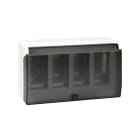 SIMON - Caja tapa superficie SIMON 500 CIMA con 4 módulos blanco