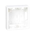 SIMON - Base caja superficie SIMON 500 CIMA para kit 2 módulos blanco
