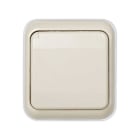 SIMON - Marco SIMON 44 con tapa articulada estanca empotrar 1 elemento IP54 beige