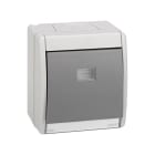 SIMON - Conmutador SIMON AQUA IP55 gris