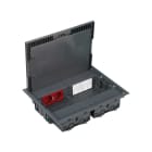 SIMON - Kit suelo profundidad reducida SIMON 500 CIMA con 4 módulos para 4 RJ45 blanco