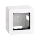 SIMON - Caja de superficie Simon 27 para 1 elemento blanco nieve