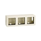 SIMON - Caja de superficie Simon 27 para 3 elementos marfil