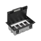 SIMON - Caja suelo SIMON 500 CIMA con 4 módulos 90mm grafito