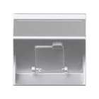 SIMON - Placa V&D inclinada CG SIMON 500 CIMA para 1 módulo aluminio