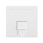 SIMON - Placa V&D plana CG SIMON 500 CIMA con 1 conector AMP/BR/SY/KR/BE blanco