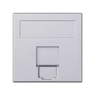 SIMON - Placa V&D plana CG SIMON 500 CIMA con 1 conector AMP/BR/SY/KR/BE aluminio