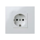 SIMON - Enchufe SIMON 27 PLAY 2P+ TT lateral schuko monobloc+seguridad blanco