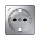 SIMON - Tapa enchufe SIMON 73 LOFT bipolar TT lateral aluminio