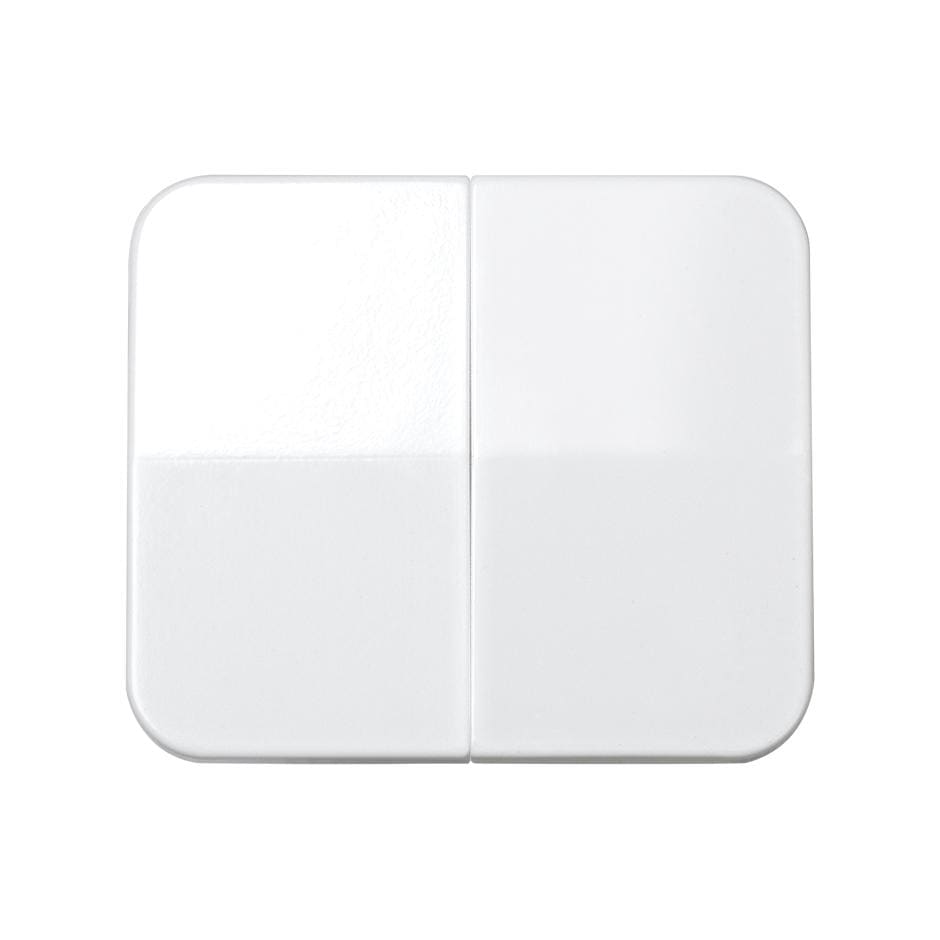 SIMON - Tecla SIMON 75 doble para interruptores conmutadores blanco nieve