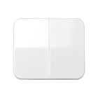 SIMON - Tecla SIMON 75 doble para interruptores conmutadores blanco nieve