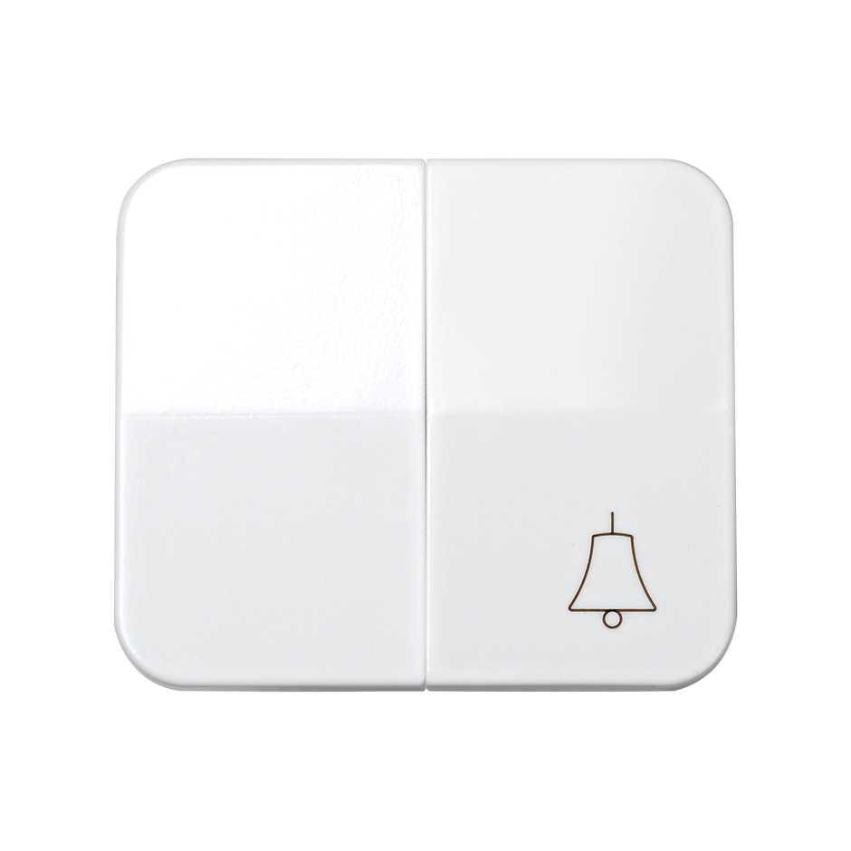 SIMON - Tecla SIMON 75 para conmutador pulsador campana blanco nieve