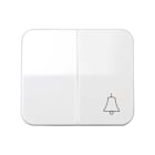 SIMON - Tecla SIMON 75 para conmutador pulsador campana blanco nieve