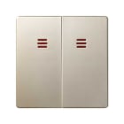 SIMON - Grupo SIMON 82 de 2 teclas para conmutadores luminoso cava mate