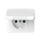 SIMON - Tapa articulada SIMON 75 para base enchufe 2P+TT lateral blanco nieve