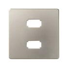 SIMON - Placa SIMON 82 para conector 2xUSB 2.0 tipo-A cava
