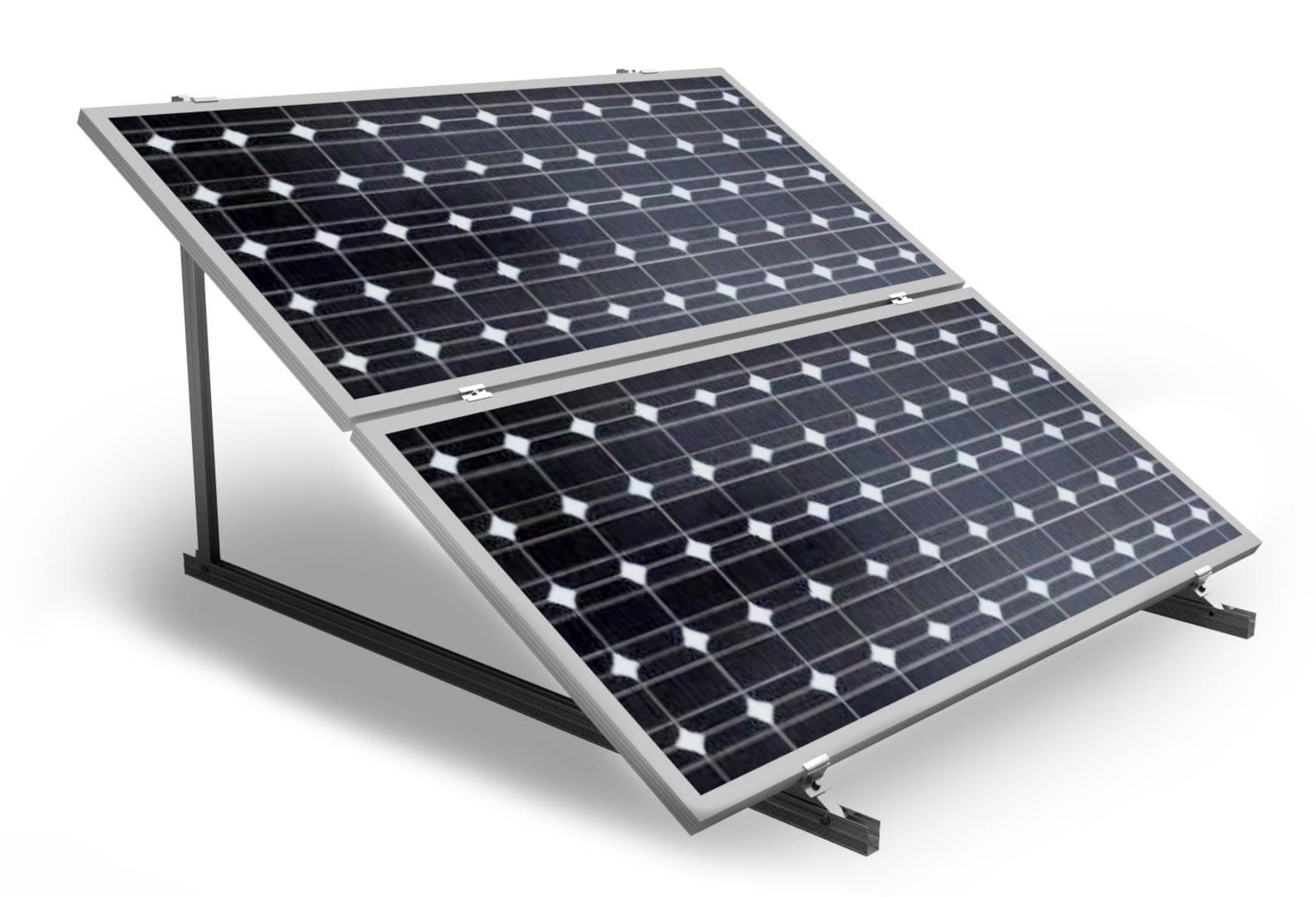 SUNFER - 25H2-30-C Soporte inclinado cerrado, 2 filas en horizontal