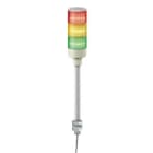 Schneider Electric - Baliza monolítica XVG, Ø60mm, rojo naranja verde, LED integrado, con zumbador, montaje en tubo de aluminio, IP23, 24V AC / DC